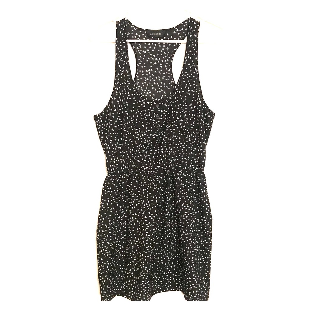 Legend Black and White Racerback Dress